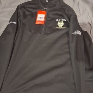The North Face Black Quarter-Zip Pullover with Jameson Crest